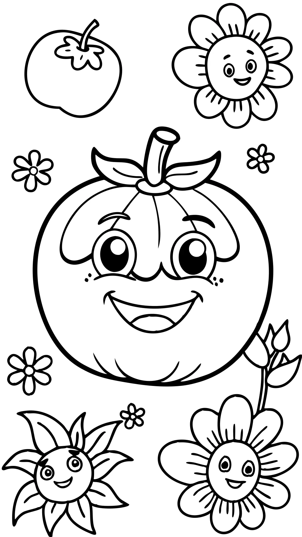 coloriages de tomates